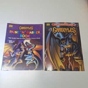Gargoyles Activity Coloring Book Marker Paint Crayon Vintage 90s TV Show Cartoon